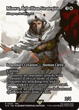 Minwu, Rebellion Strategist - Mangura, the Diplomat (Showcase) (FCA-025) - FINAL FANTASY: Through the Ages - Game Nerdz Minwu, Rebellion Strategist - Mangura, the Diplomat (Showcase) (FCA-025) - FINAL FANTASY: Through the Ages - Game Nerdz