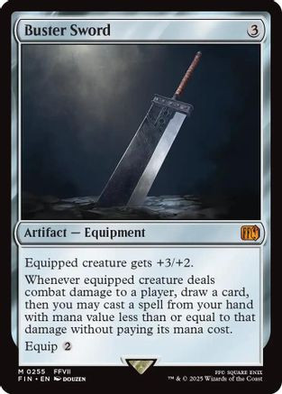 Foil プレリリース バスターソード Buster Sword 255 mtg Foil】(255)□プレリリース□《バスターソード/Buster Sword