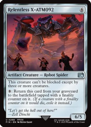 Relentless X-ATM092 (FIN-268) - FINAL FANTASY Foil - Game Nerdz