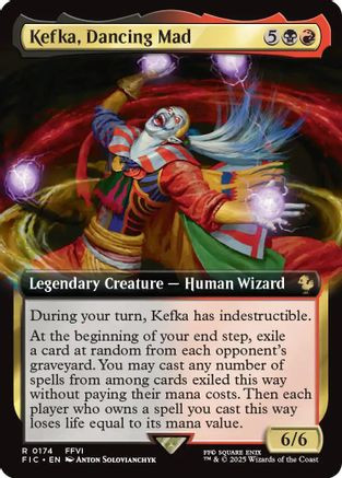 Kefka, Dancing Mad (Extended Art) (FIC-174) - Commander: FINAL FANTASY -  Game Nerdz