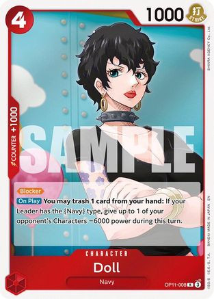 Doll (OP11-008) A Fist of Divine Speed Foil - Game Nerdz