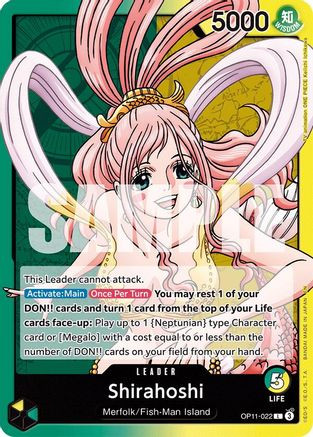 Shirahoshi (022) (OP11-022) A Fist of Divine Speed - Game Nerdz