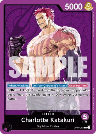 one piece card game charlotte katakuri Charlotte Katakuri One Piece Card Game The Best Secret Rare Alt Art CGC 10
