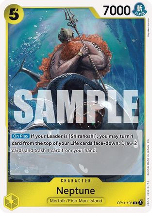 Neptune (OP11-108) A Fist of Divine Speed Foil - Game Nerdz