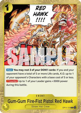 Gear Two (OP11-080) A Fist of Divine Speed Foil - Game Nerdz