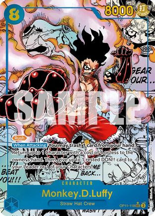 Monkey.D.Luffy (118) (Manga) (OP11-118) A Fist of Divine Speed