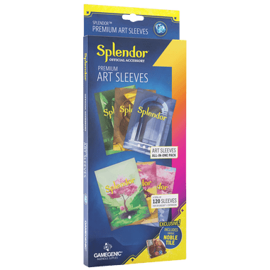 splendor card sleeves Sleeve Kit one pack contains 120 sleeves per pack Splendor" Sleeves - Mayday Games