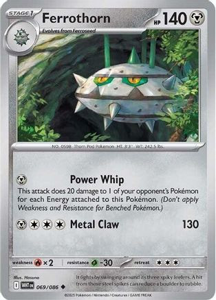 ferroseed pokemon card 130/202 | Common Reverse Holo TCG Sword &am All cards will be carefully packed for safe transit Ferroseed Card Pokemon Like new