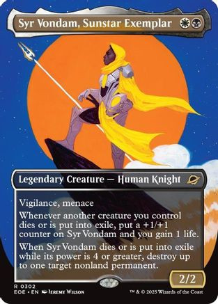 MtG Edge of Eternities Rare Syr Vondam, Sunstar Exemplar #302 [Triumphant]