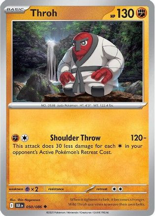 Pokemon Trading Card Game Black Bolt Uncommon Throh #50