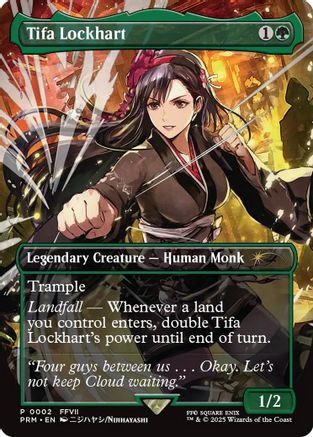 Tifa Lockhart (Borderless) (MFP-002) - MagicFest Cards Foil - Game