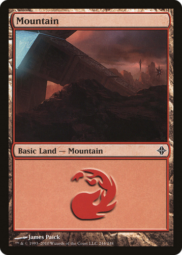 Mountain (ROE-244) - Rise of the Eldrazi Foil - Game Nerdz