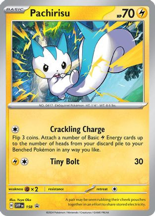 pokemon card pachirisu (208/198) PokeGuard Ability Electricity Pouches This Pokmon cant be Paralyzed Pokemon 2024 Pachirisu Coro Coro