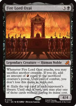 Fire Lord Ozai (104)| Magic: The Gathering Card Non-Foil / Near Mint