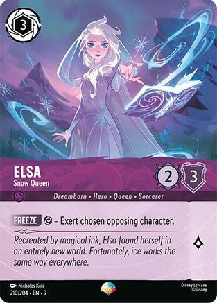 Elsa - Snow Queen (Epic) (210/204) - Fabled Holofoil - Game Nerdz