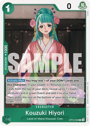 Kouzuki Hiyori (OP12-028) Legacy of the Master Foil - Game Nerdz
