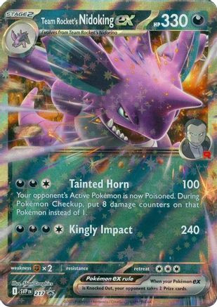 Team Rocket's Nidoking ex - 217 217 - SV Scarlet Violet Promo