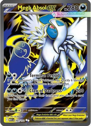 Mega Absol ex - 161/132 161 - ME01 Mega Evolution Holofoil - Game