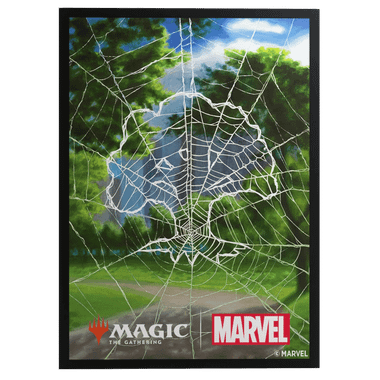 Gamegenic – 105 Fundas Para Cartas Magic: The Gathering, Arte Premium De Spider-Man Mountain, Textura Mate Y Sin PVC