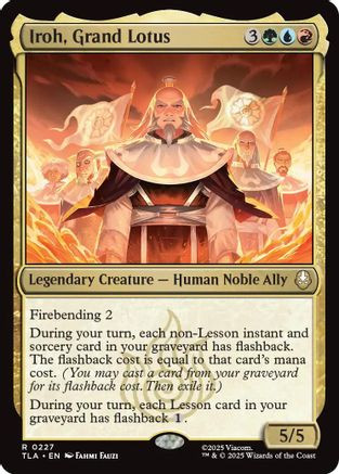 Iroh, Grand Lotus (TLA-227) - Avatar: The Last Airbender Foil - Game Nerdz Iroh, Grand Lotus (TLA-227) - Avatar: The Last Airbender Foil - Game Nerdz