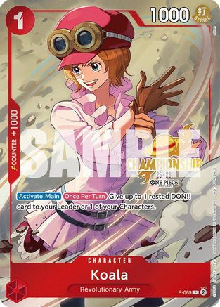 Koala (Event Pack Vol. 5) (P-069) One Piece Promotion Cards Foil