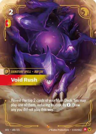 Void Rush (188/221) - Spiritforged Foil - Game Nerdz