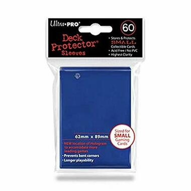 Small Size Card Sleeves - Blue (60ct) - Game Nerdz
