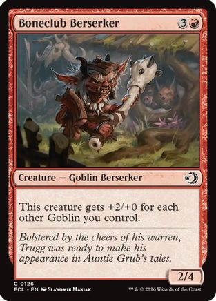Boneclub Berserker (ECL-126) - Lorwyn Eclipsed - Game Nerdz