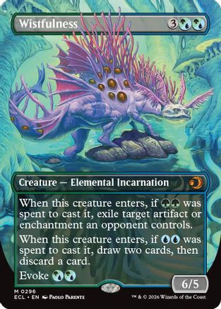 MTG 幽愁/Wistfulness　foil版 Wistfulness (Borderless) (ECL-296) - Lorwyn Eclipsed Foil - Game Nerdz