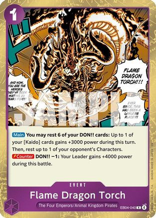 Flame Dragon Torch (EB04-040) The Azure Sea's Seven Foil - Game Nerdz