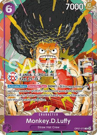 Monkey.D.Luffy (BANDAI Card Games Fest 25-26) (OP07-073) One Piece