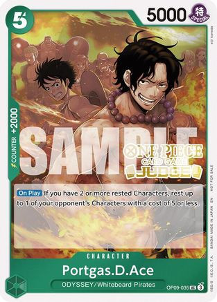 Portgas.D.Ace (Judge Pack Vol. 6) (OP09-035) One Piece Promotion