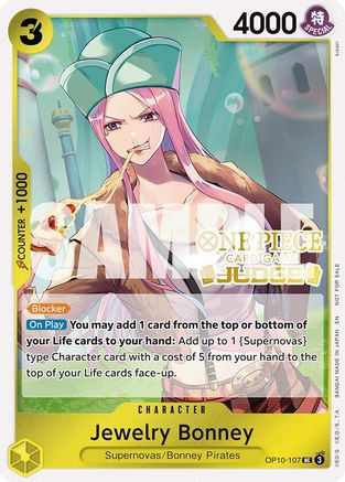 Jewelry Bonney (Judge Pack Vol. 7) (OP10-107) One Piece Promotion Cards  Foil - Game Nerdz