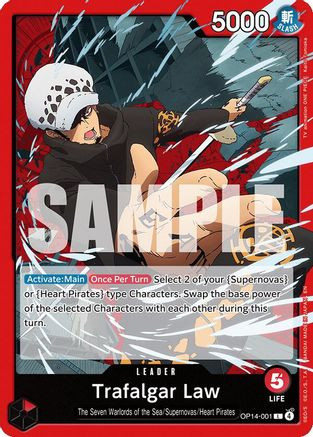 その他 lawdrip1221 Trafalgar Law (OP14-001) The Azure Sea's Seven - Game Nerdz