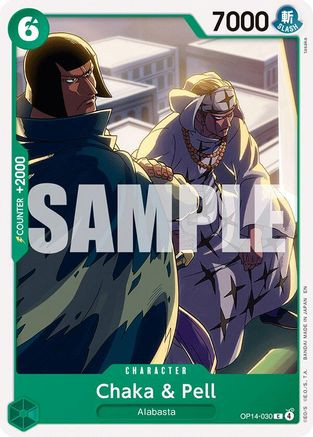 Chaka & Pell - OP14-030 (OP14-030) The Azure Sea's Seven - Game Nerdz