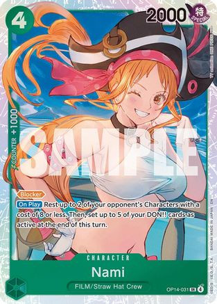 nami Nami (OP14-031) The Azure Sea's Seven Foil - Game Nerdz