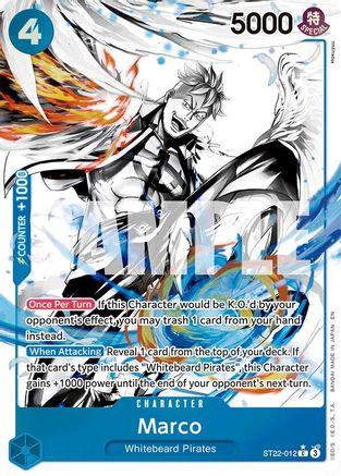 Marco (Parallel) (ST22-012) Starter Deck 22: Ace & Newgate Foil