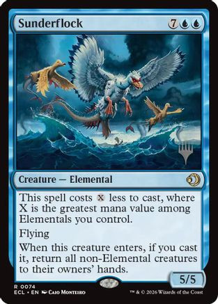 Sunderflock (PPECL-074) - Promo Pack: Lorwyn Eclipsed Foil、Wizards of the Coast、kayou