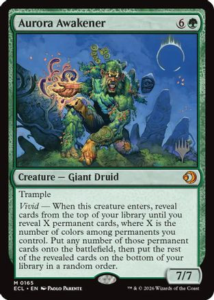 Aurora Awakener (PPECL-165) - Promo Pack: Lorwyn Eclipsed、Wizards of the Coast、kayou
