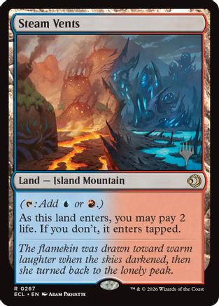 Steam Vents (PPECL-267) - Promo Pack: Lorwyn Eclipsed Foil、Wizards of the Coast、kayou
