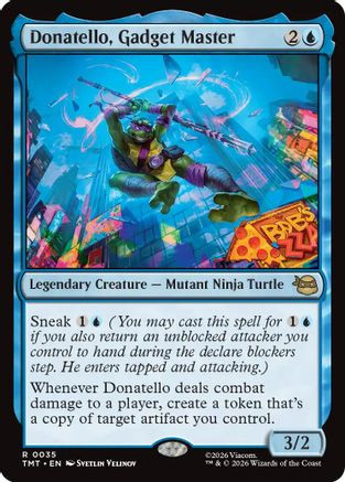 酒*子様 MTG タートルズ ガジェットマスター ドナテロ フラクチャーFoil Donatello, Gadget Master (Showcase) (Fracture Foil) (TMT-293