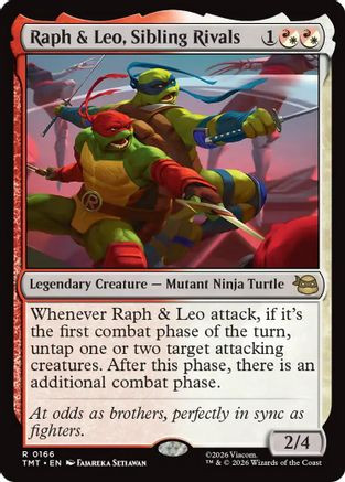 Raph & Leo, Sibling Rivals (TMT-166) - Teenage Mutant Ninja Turtles、Wizards of the Coast、kayou