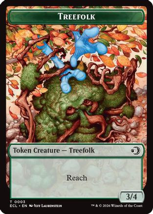 Treefolk // Goblin Double-Sided Token (ECL-3 // 6) - Lorwyn Eclipsed Foil、Wizards of the Coast、kayou