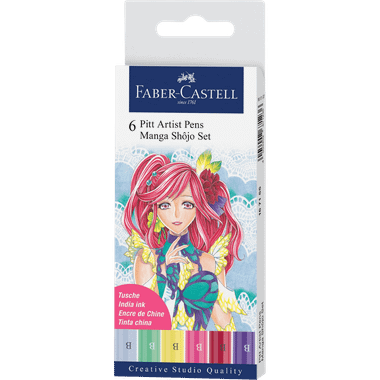 Pitt Artist Pens: Manga Shojo Set (6)、Faber-Castell、kayou