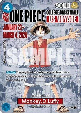 Monkey.D.Luffy (055) (College Basketball US Voyage) (P-055) One