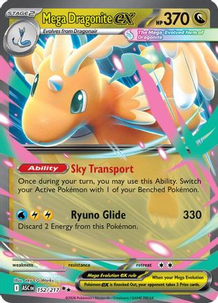 pokemon dragonite ex card Mega (295/217) [Mega Evolution: Ascended Heroes] style setup or your main portfolio Pokemon Card - XY: Furious