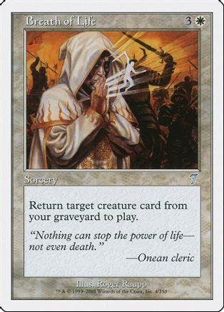 Breath of Life (7ED-004) - 7th Edition、Wizards of the Coast、kayou