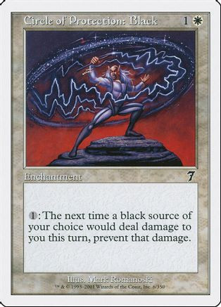Circle of Protection: Black (7ED-006) - 7th Edition Foil、Wizards of the Coast、kayou