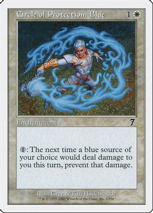 Circle of Protection: Blue (7ED-007) - 7th Edition Foil、Wizards of the Coast、kayou