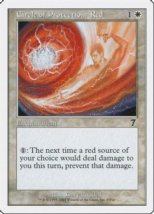 Circle of Protection: Red (7ED-009) - 7th Edition、Wizards of the Coast、kayou